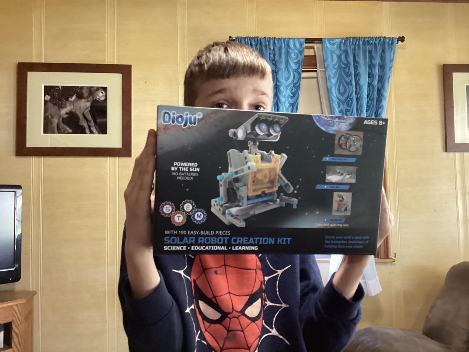 Dioju 13-in-1 Solar Robot Toys for Ages 8 9 10 11 12 Year Old Boys Girls, STEM Science Kits for Kids Age 8-12, Building Experiments Robotics Kit STEM Projects for Kid Christmas Birthday Gifts (Gray) customer photo 1