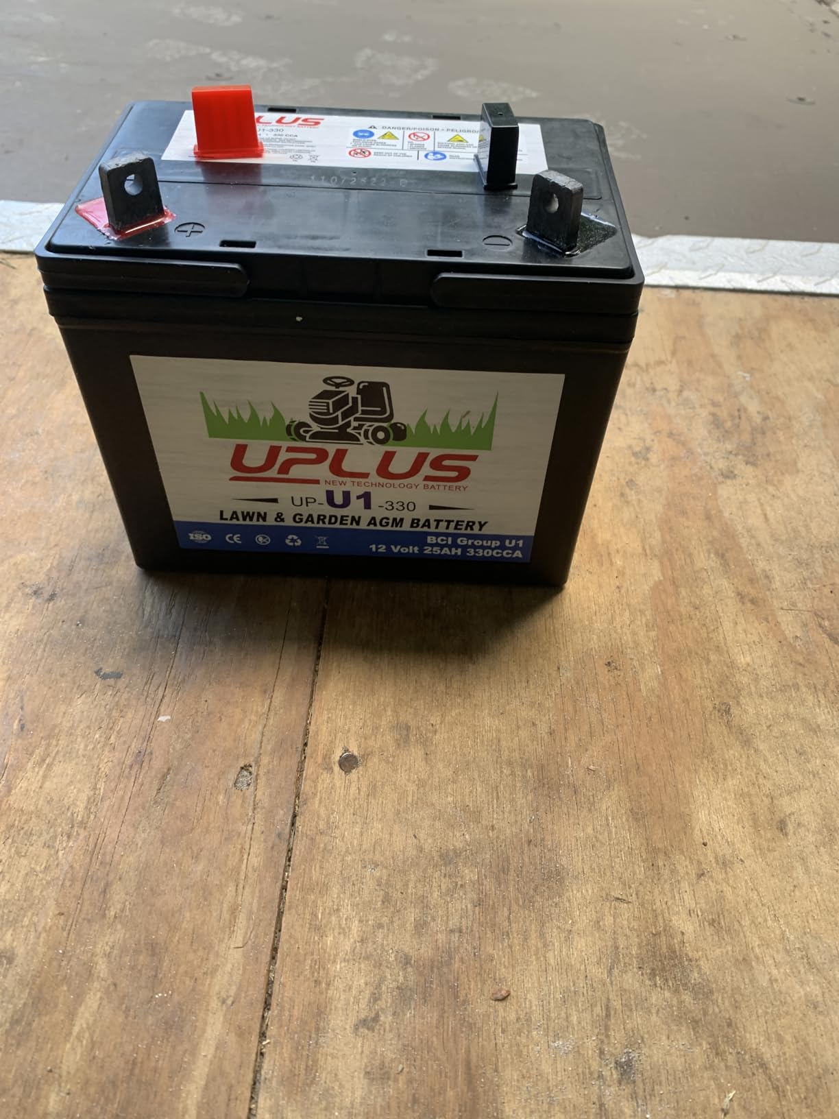 UPLUS U1 Riding Lawn Mower Battery, 12V 330CCA for Garden Tractors customer photo 2