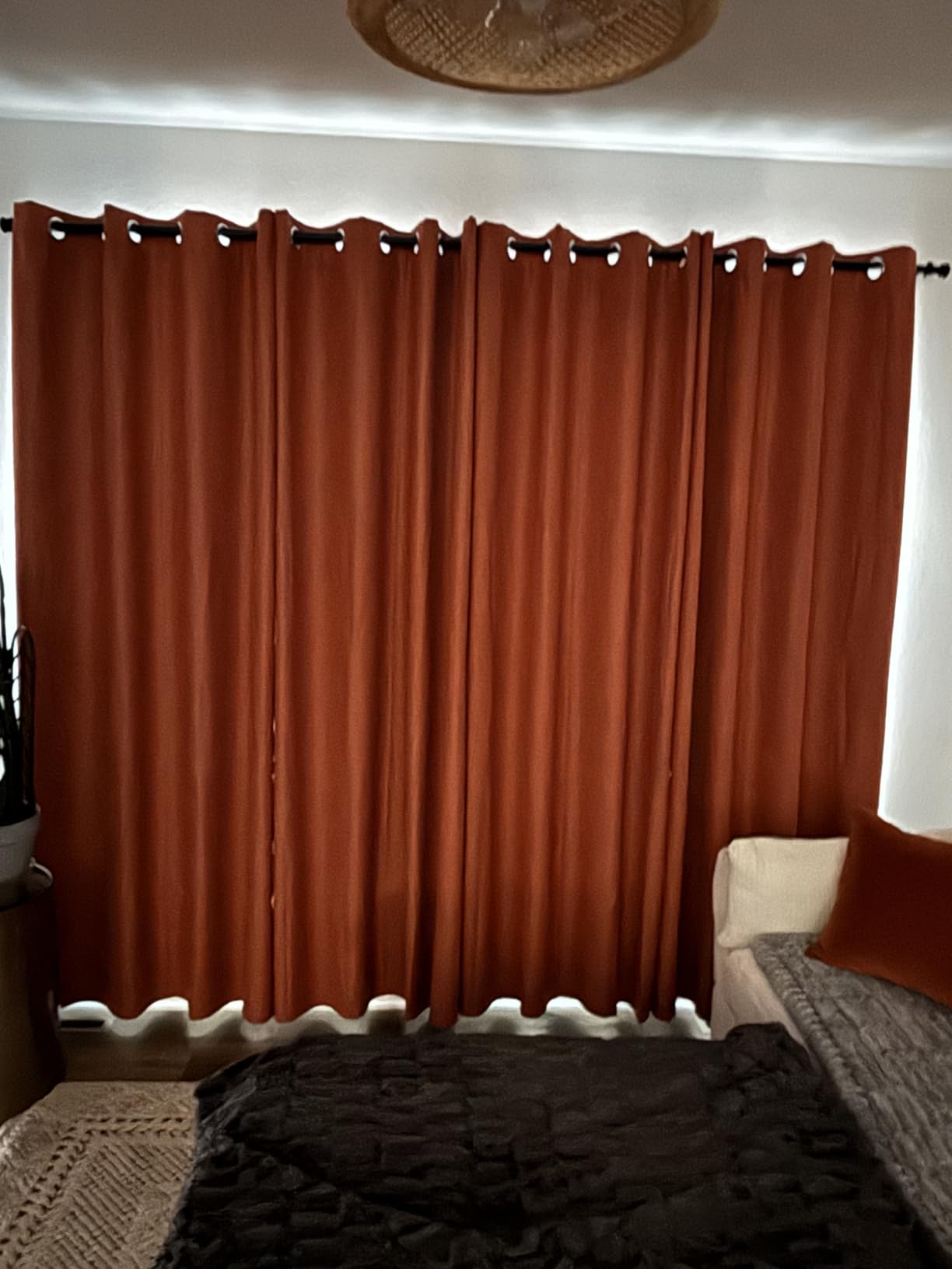 Yakamok Natural Linen Textured Curtains 84 Inches Long for Living Room customer photo 2