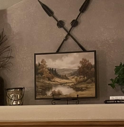 InSimSea Framed Canvas Wall Art Vintage Decor, Large Wall Art, Meadow with Flowers Landscape Wall Art Prints, Modern Farmhouse Cottagecore Bedroom Bathroom Office Decoration, 20