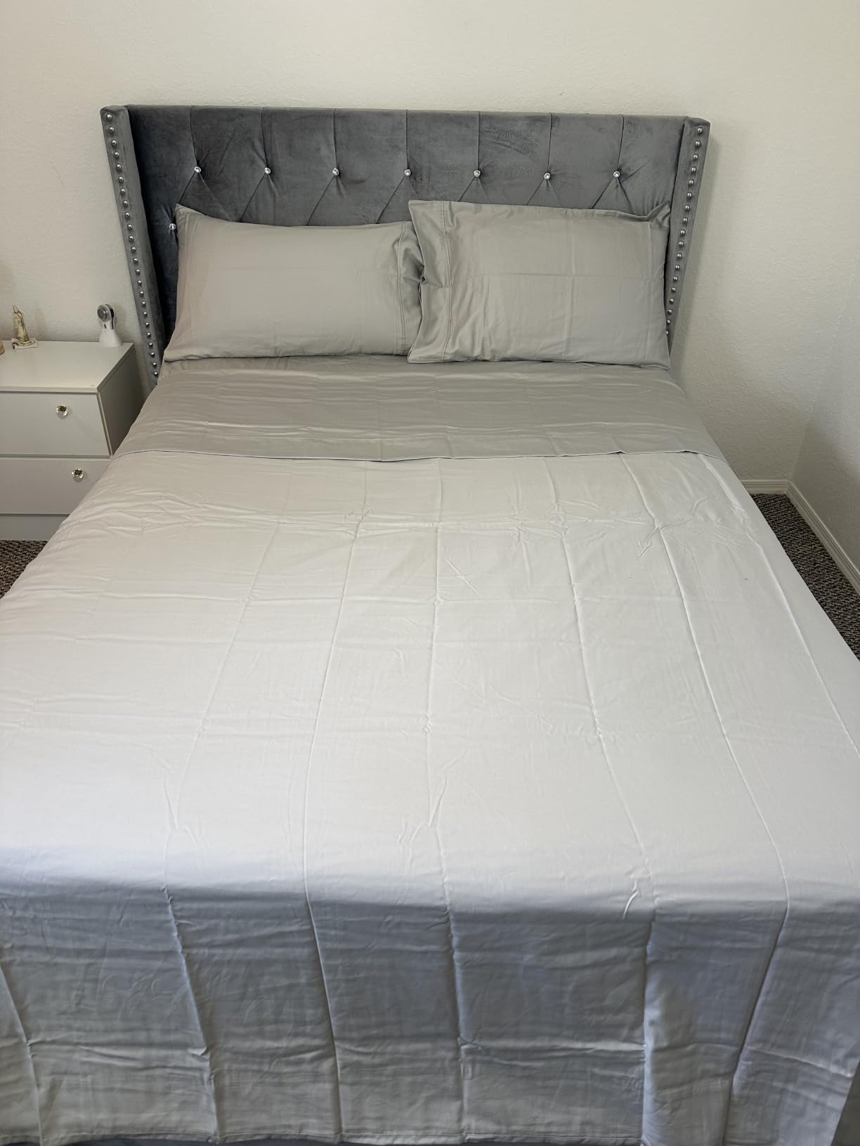 California Design Den Soft 100% Cotton Sateen Queen Bedsheets, 4 Pc Set customer photo 2