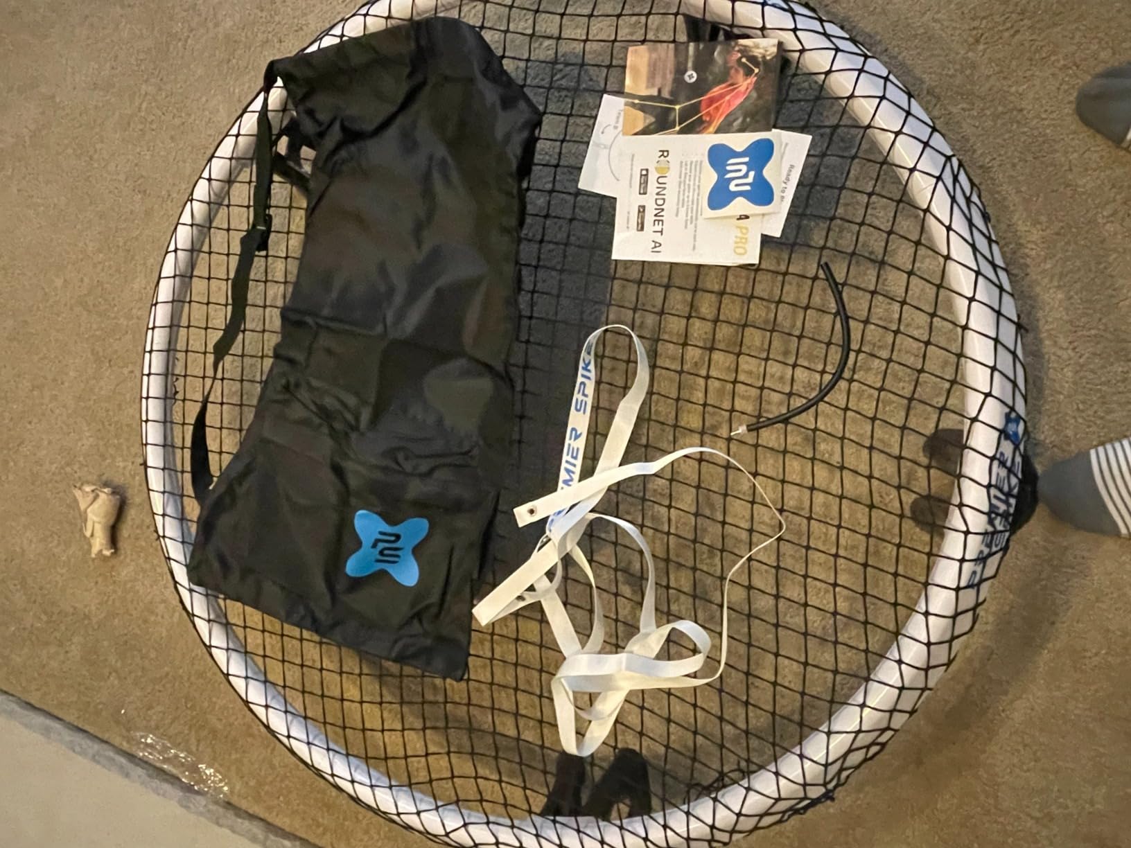 Roundnet Game Set - Top Set in Quality & Durability - Portable Outdoor Game for Beach, Backyard, Camping Game for Kids, Teens & Adults - Net, 2 Balls customer photo 1