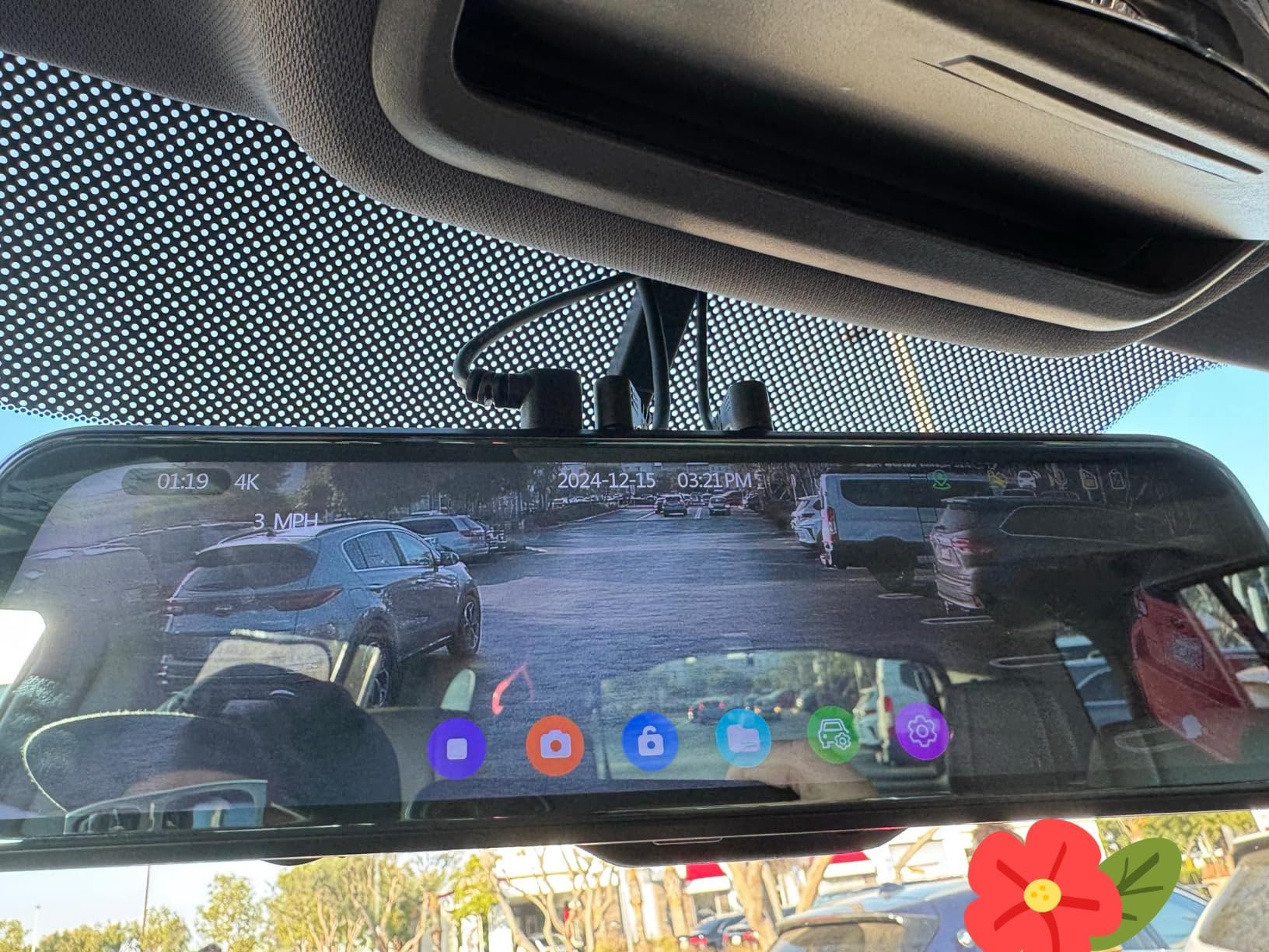 Veement VT10 4K Mirror Dash Cam Front and Rear, 10