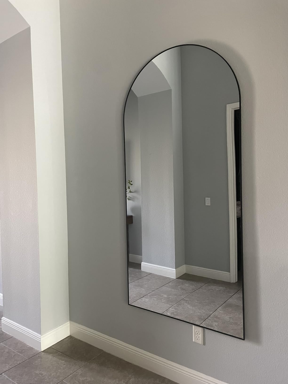 Koonmi 71x26 Arched Full Length Mirror, Floor Mirror with Stand customer photo 1