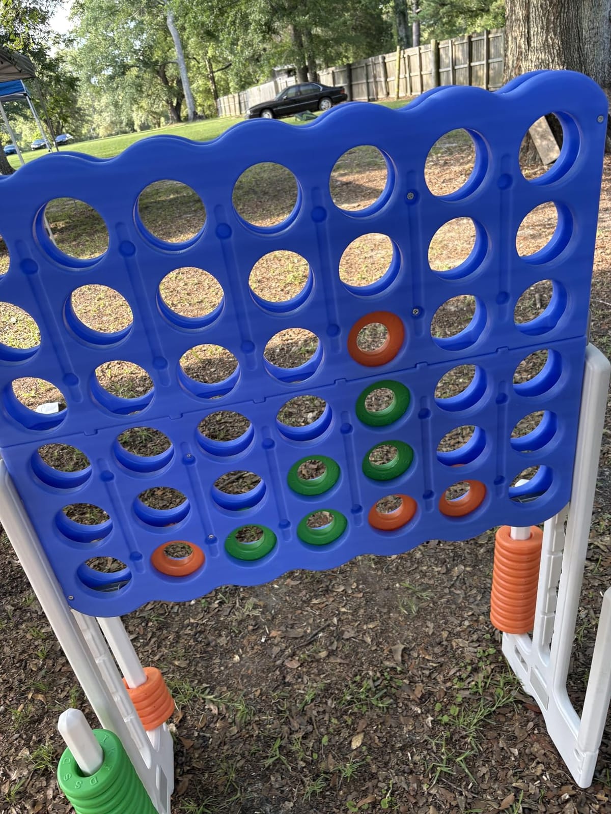 SDADI Jumbo 4 in a Row Game, 4-to-Score Giant Game Set with Adjustable Height (2.5-3.5 FT) for Kids & Adults, Indoor/Outdoor Connect Game with Quick-Release Slider, Perfect for Family and Party Games customer photo 2