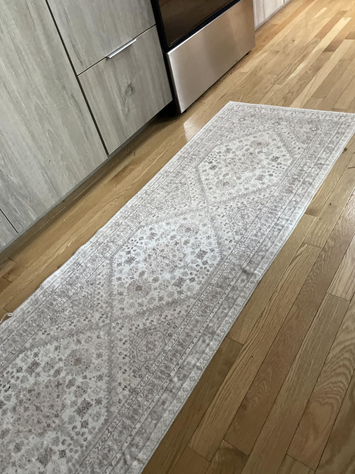 Runner Rug 2x8 Runners for Hallways Vintage Washable Rugs, Orange | Hallway Runner Rugs for Living Room Non Slip, Low Pile Soft Hallway Rug for Kitchen Bedroom Laundry Room Rug customer photo 2