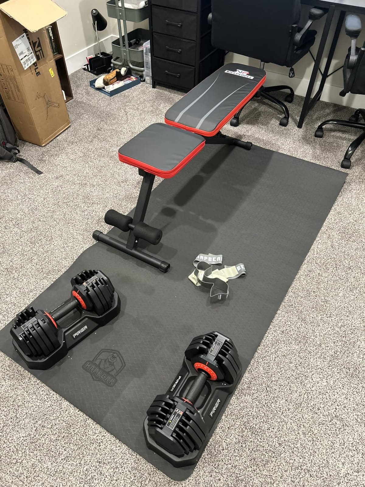 NICEPEOPLE Adjustable Weight Bench for Home Gym, 660LBS Capacity with 8 Backrests, Compact and Foldable customer photo 1