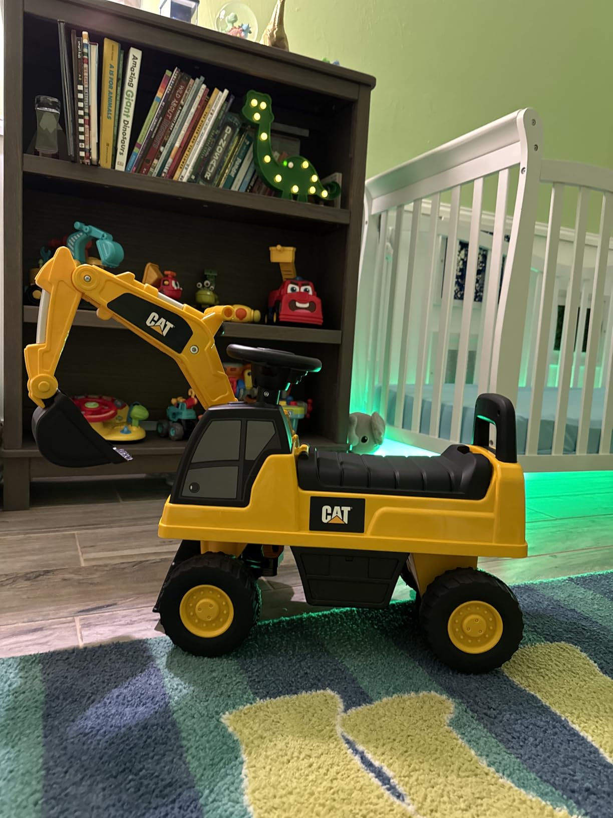 Best Ride On Cars CAT Excavator Push Car – Licensed Caterpillar Ride-On Digger Toy for Kids with Rotating Bucket & Under-Seat Storage – Construction Vehicle for Toddlers customer photo 1