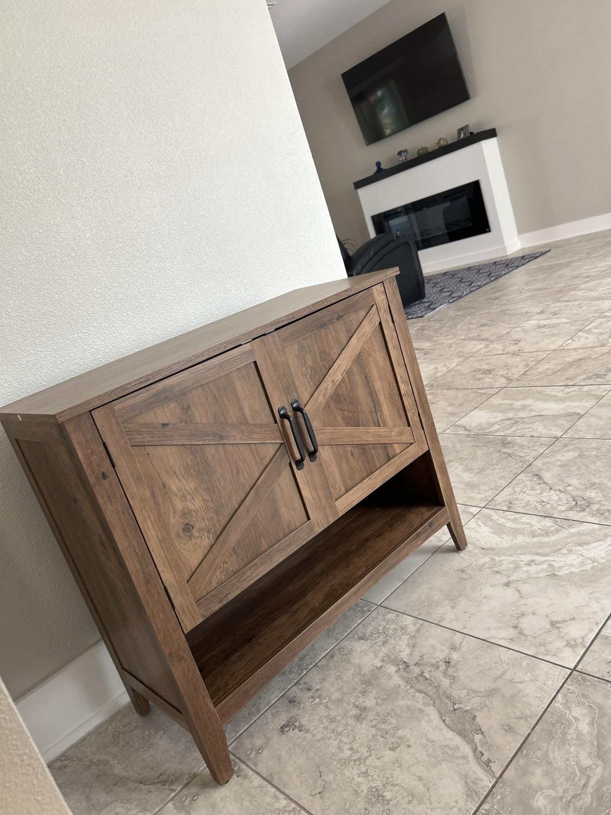 VASAGLE Shoe Storage Cabinet, 3‑Tier with Height‑Adjustable Shelves customer photo 1