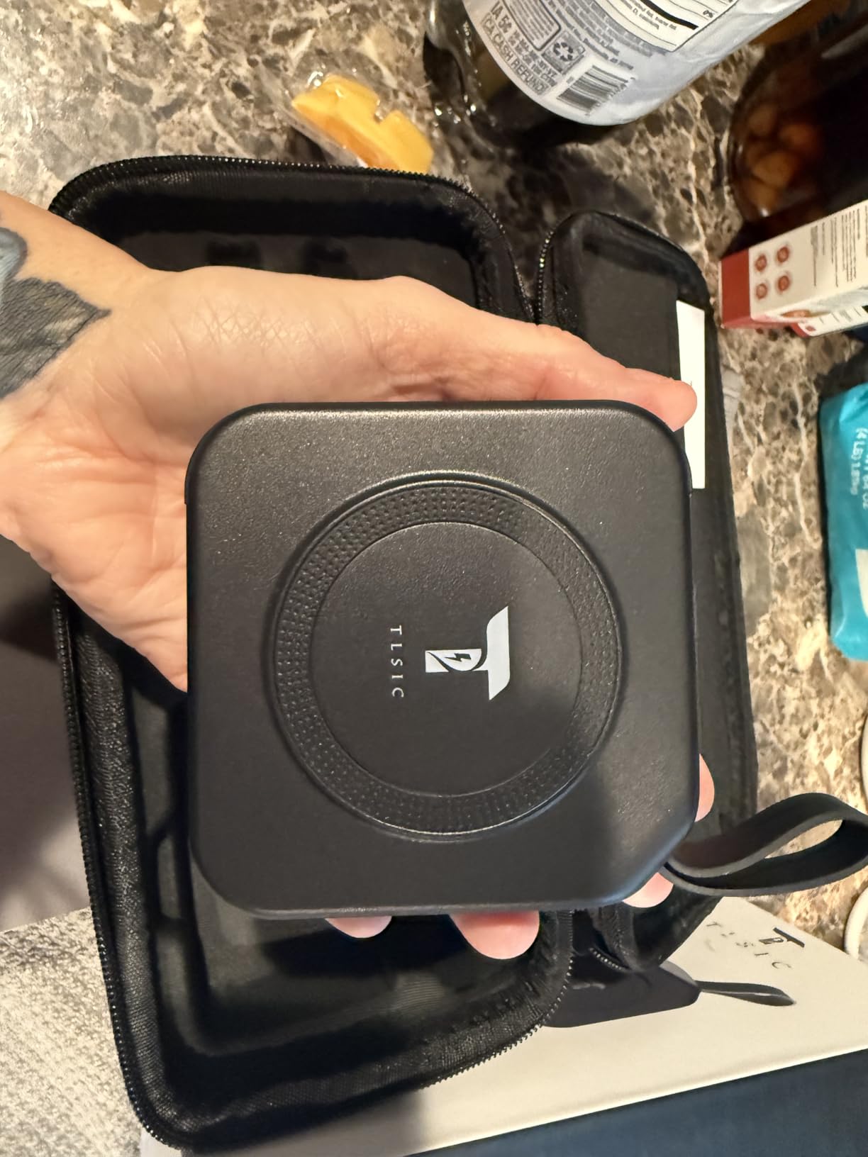 Powerpack Universal 5 in 1 Travel Power Bank - for Magsafe Battery Pack,10000mAh Power Bank with Built in Cable - Wireless Portable Charger for iPhone 15/15 Pro/ProMax, iPhone 14/13/12 Series customer photo 2