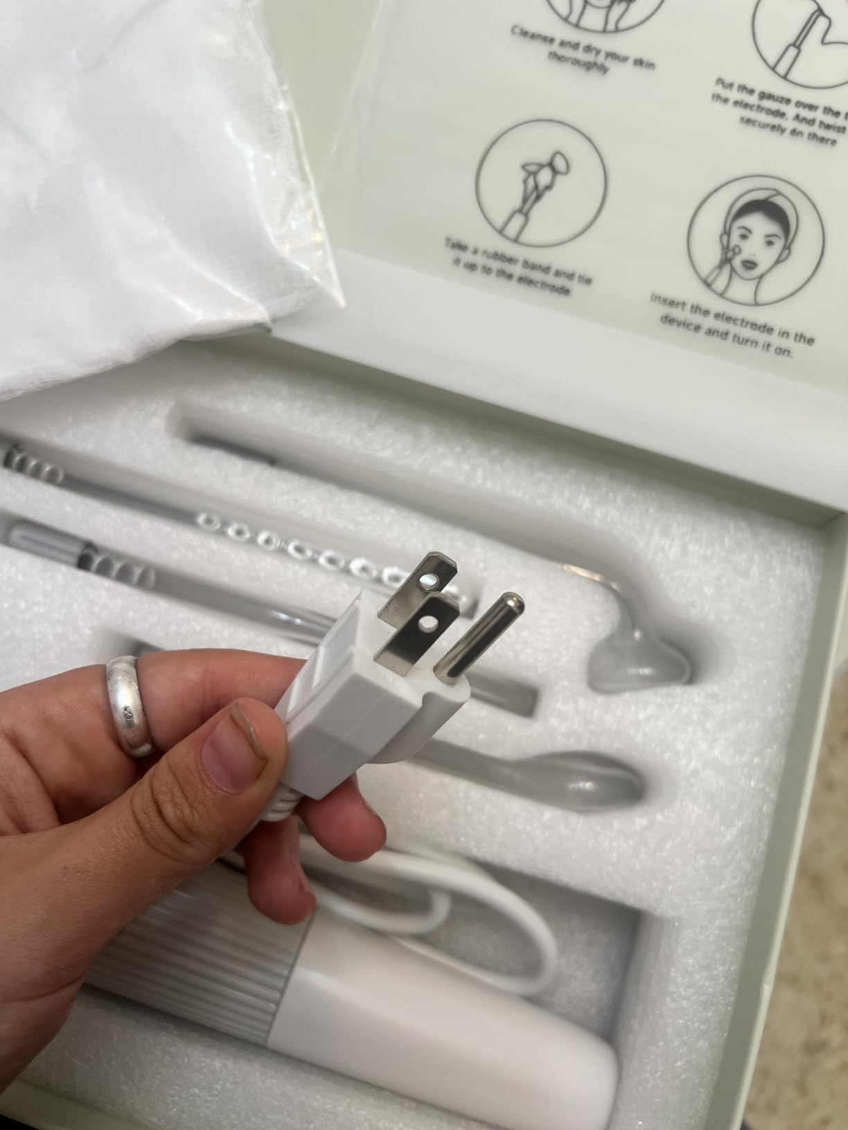 High Frequency Facial Device DARSONVAL High Frequency Facial Wand Micro-Care Skin Care customer photo 2