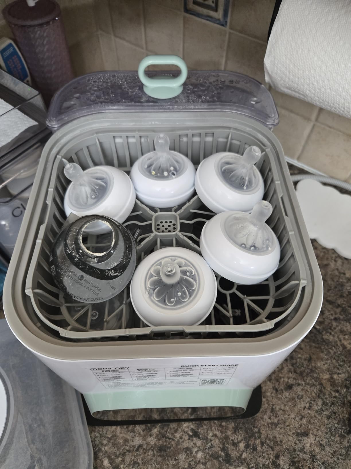 Momcozy KleanPal Pro All-in-One Bottle Washer, Sterilizer & Dryer - White | 9 Cleaning Modes Baby Bottle Washer for Bottles, Pump Parts & Baby Essentials, Time-Saving & Hands-Free, 26 Spray Jets customer photo 1