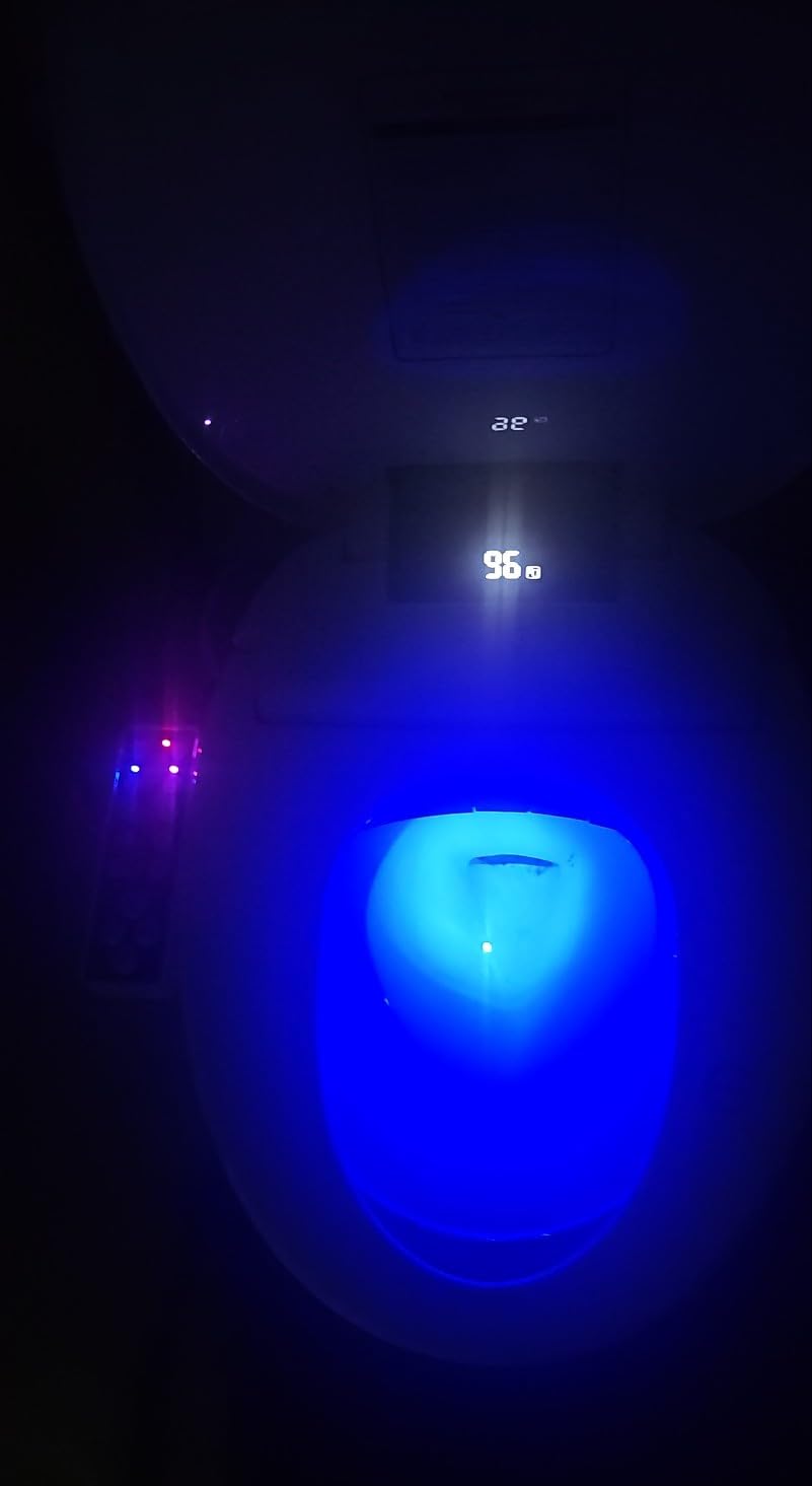 XCQQ Electric Heated Bidet Toilet Seat, Elongated, S9BL customer photo 1