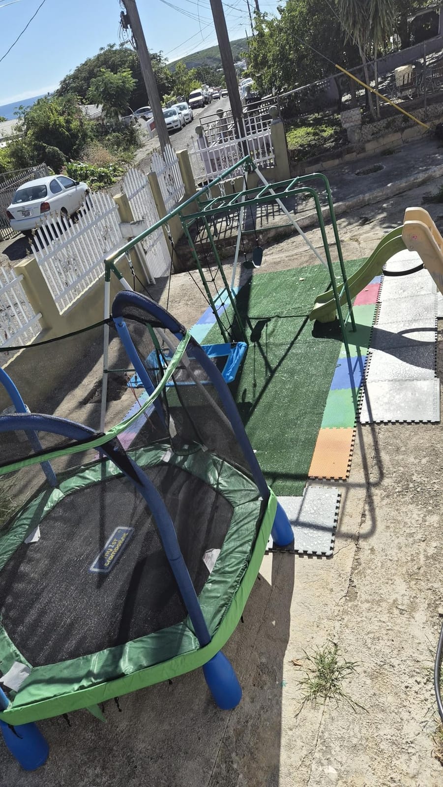Hapfan Swing Sets for Backyard with Monkey Bars,5 in 1 Playground Set customer photo 2