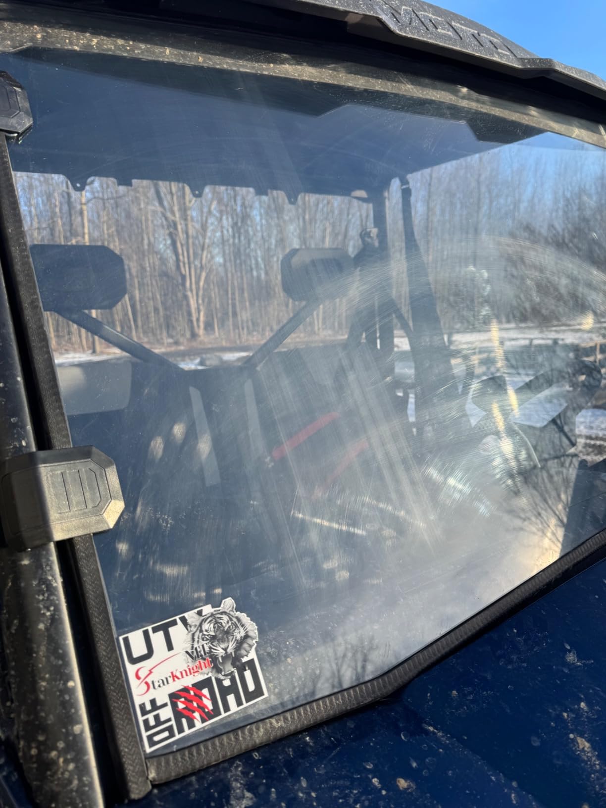 StarknightMT UForce 600 Front Windshield Scratch-Resistant Heavy Duty Clear customer photo 2
