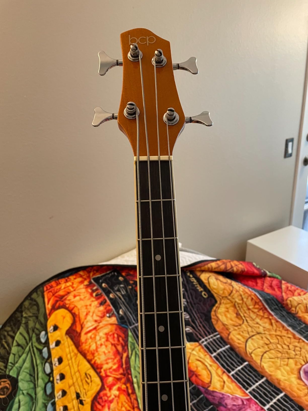 Best Choice Products Acoustic Electric Bass Guitar, Full Size 4 String, Fretted Bass Guitar w/Padded Gig Bag - Red customer photo 1