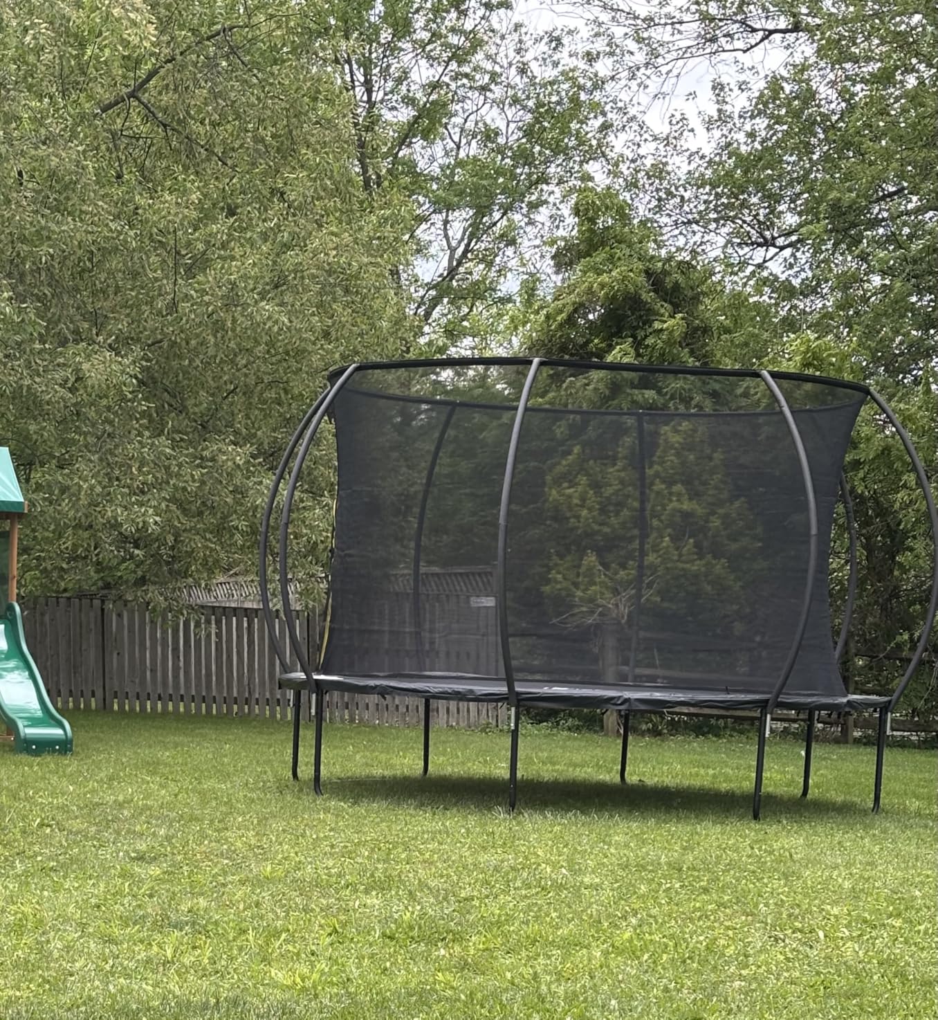 JELENS Trampoline 8FT 10FT 12FT 14FT 15FT 16FT, Recreational Trampolines with Enclosure Net, Outdoor Anti-Rust Trampolines for Kids and Adults, ASTM Approved customer photo 2