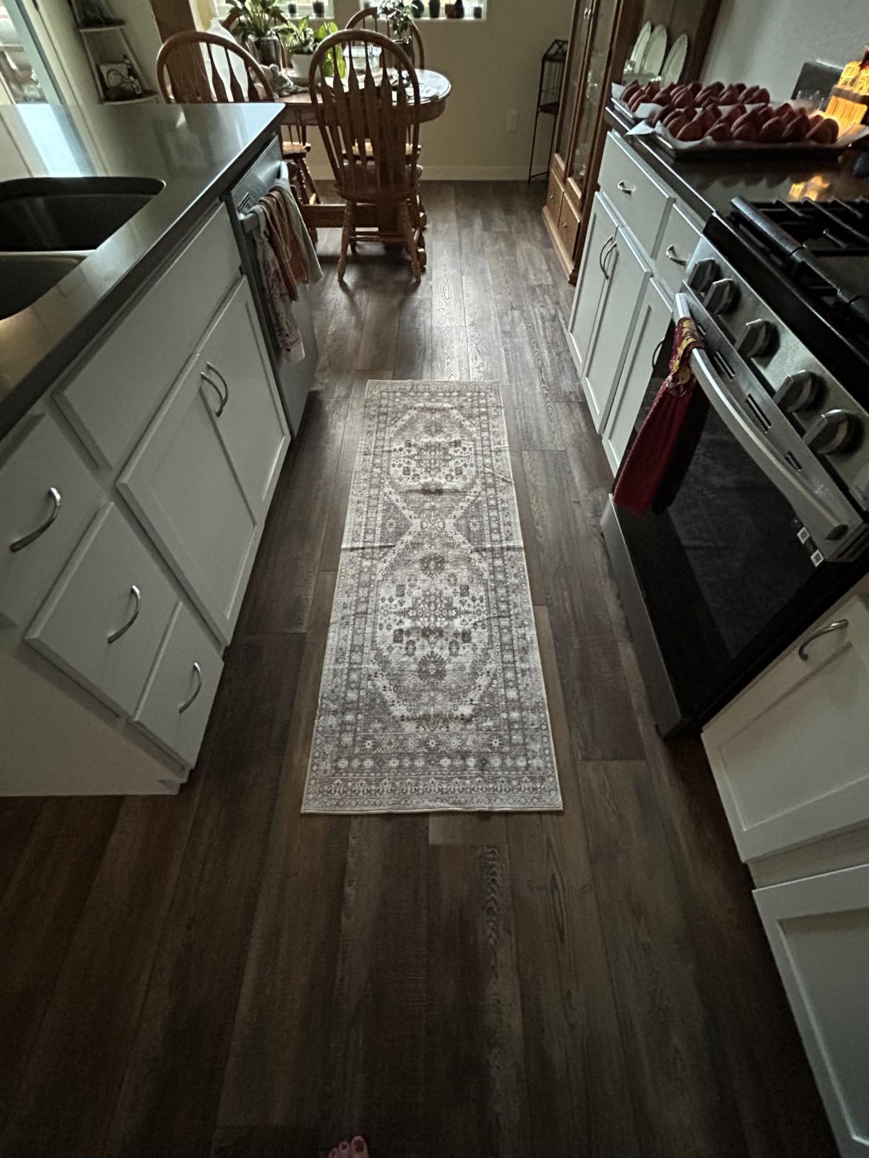 zesthome 10x14 Area Rugs for Living Room,Large Washable Rug,Orange customer photo 2