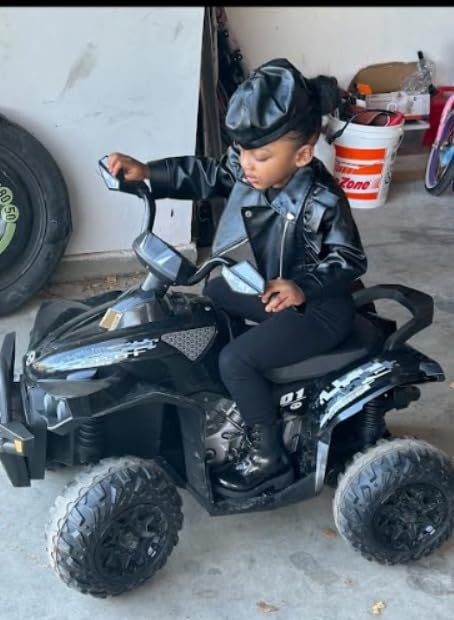 INFANS Kids ATV, 12V 4 Wheeler Ride on Toy, Dark Black customer photo 1