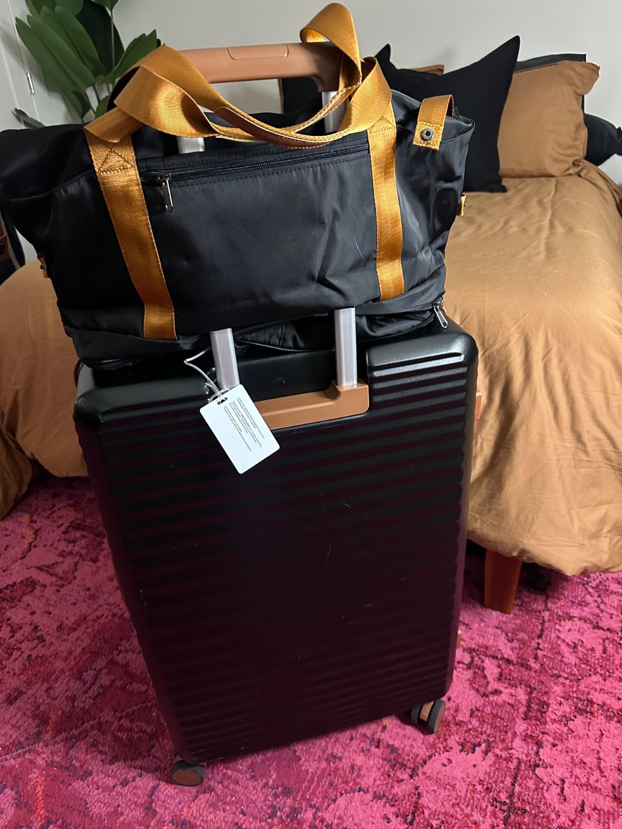 SHOWKOO 3pcs Luggage Set, 100% PC Durable Hardshell Suitcase customer photo 2