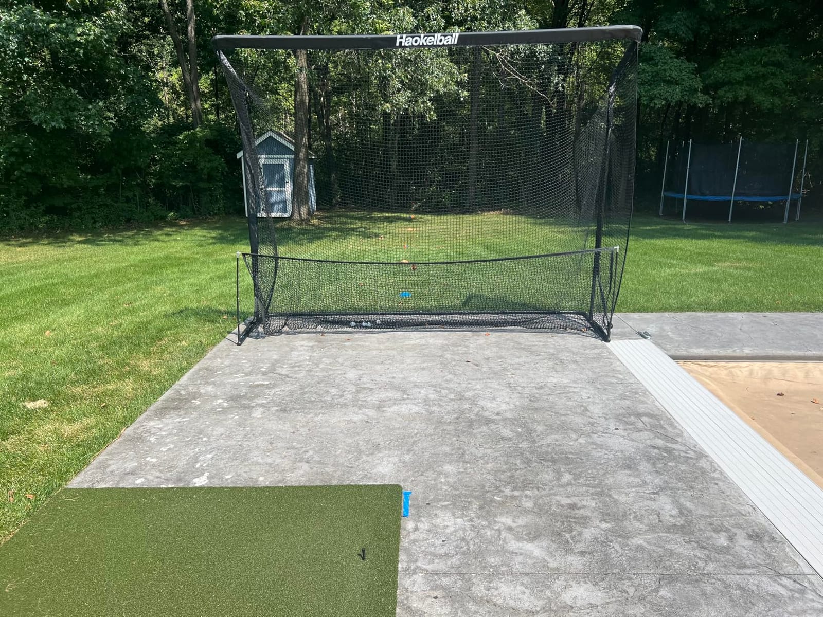 Haokelball Golf Practice Net 10x8FT Driving Hitting Net & Simulator Cage customer photo 1