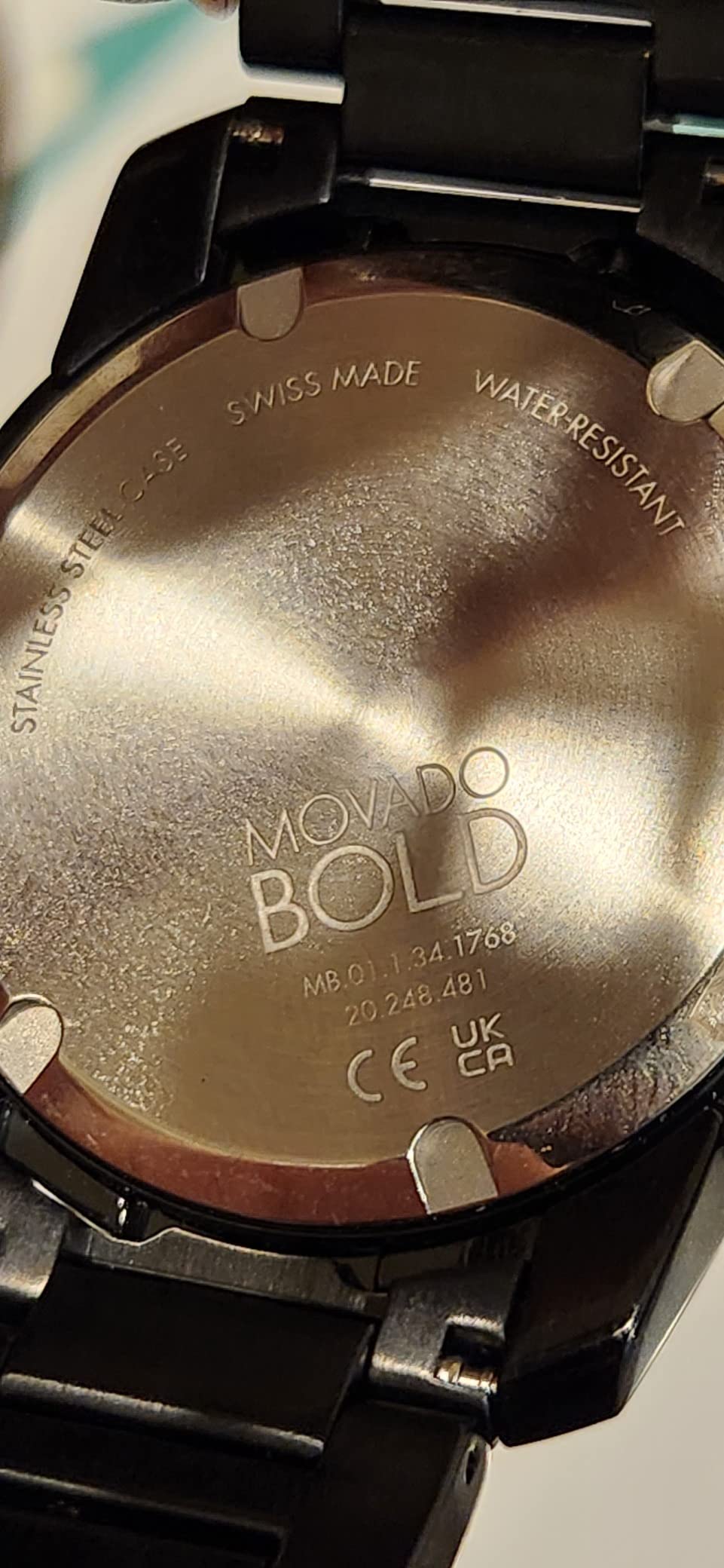 Movado Bold Verso Men's Sport Watch - Swiss Quartz Chronograph Movement, Stainless Steel Link Bracelet - 5 ATM Water Resistance - Luxury Fashion Timepiece for Him - 44mm customer photo 2