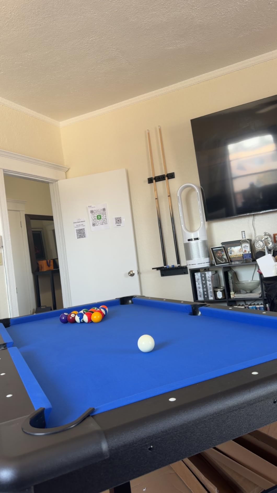 GoSports Billiards Game Table - Foldable Design, Includes Full Set of Pool Balls, 2 Cue Sticks, Chalk, and Felt Brush customer photo 2