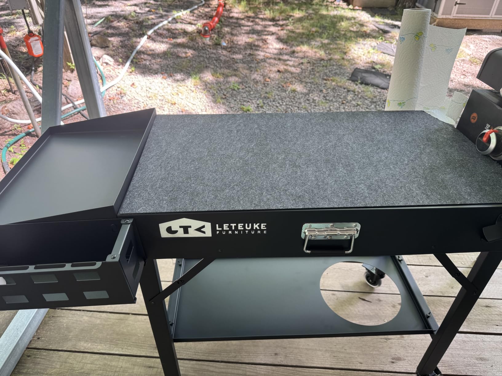 Leteuke Grill Cart for Blackstone Griddle, Portable Outdoor Grill Table customer photo 1