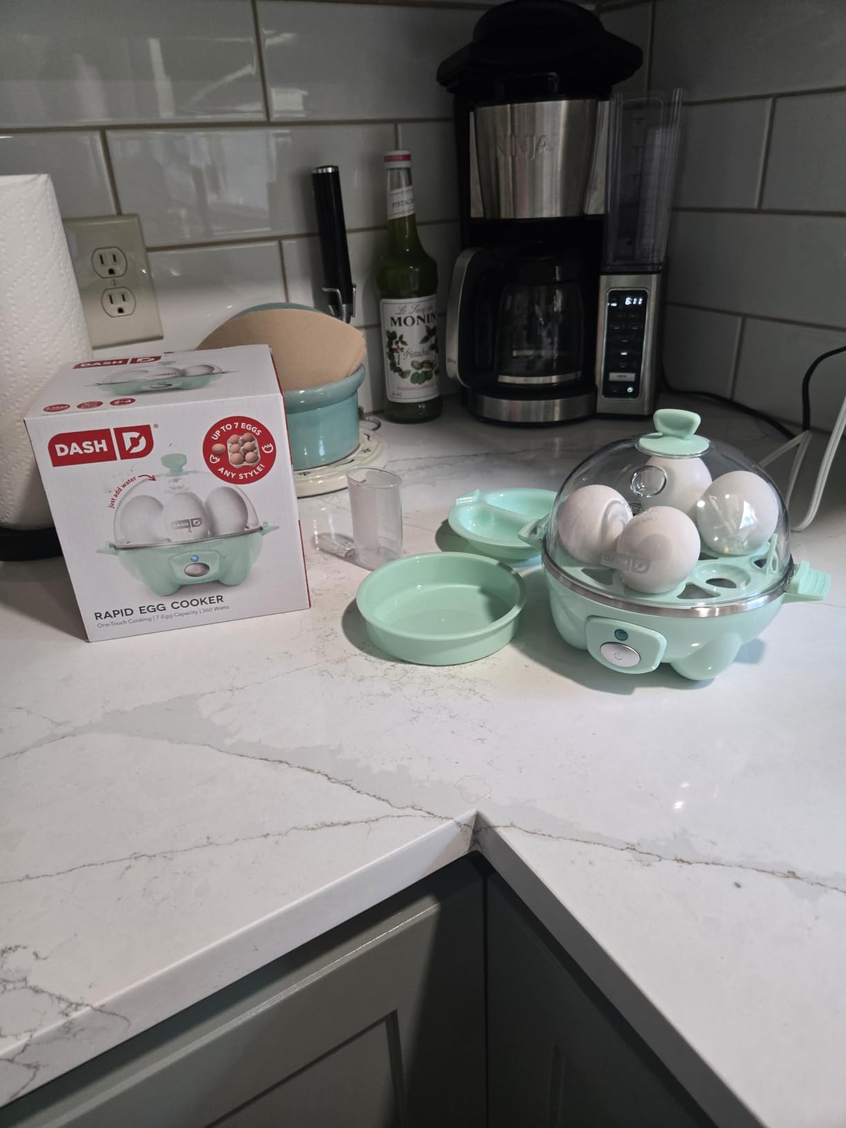 Dash Rapid Egg Cooker, 7 Hard Boiled Eggs, Black customer photo 2