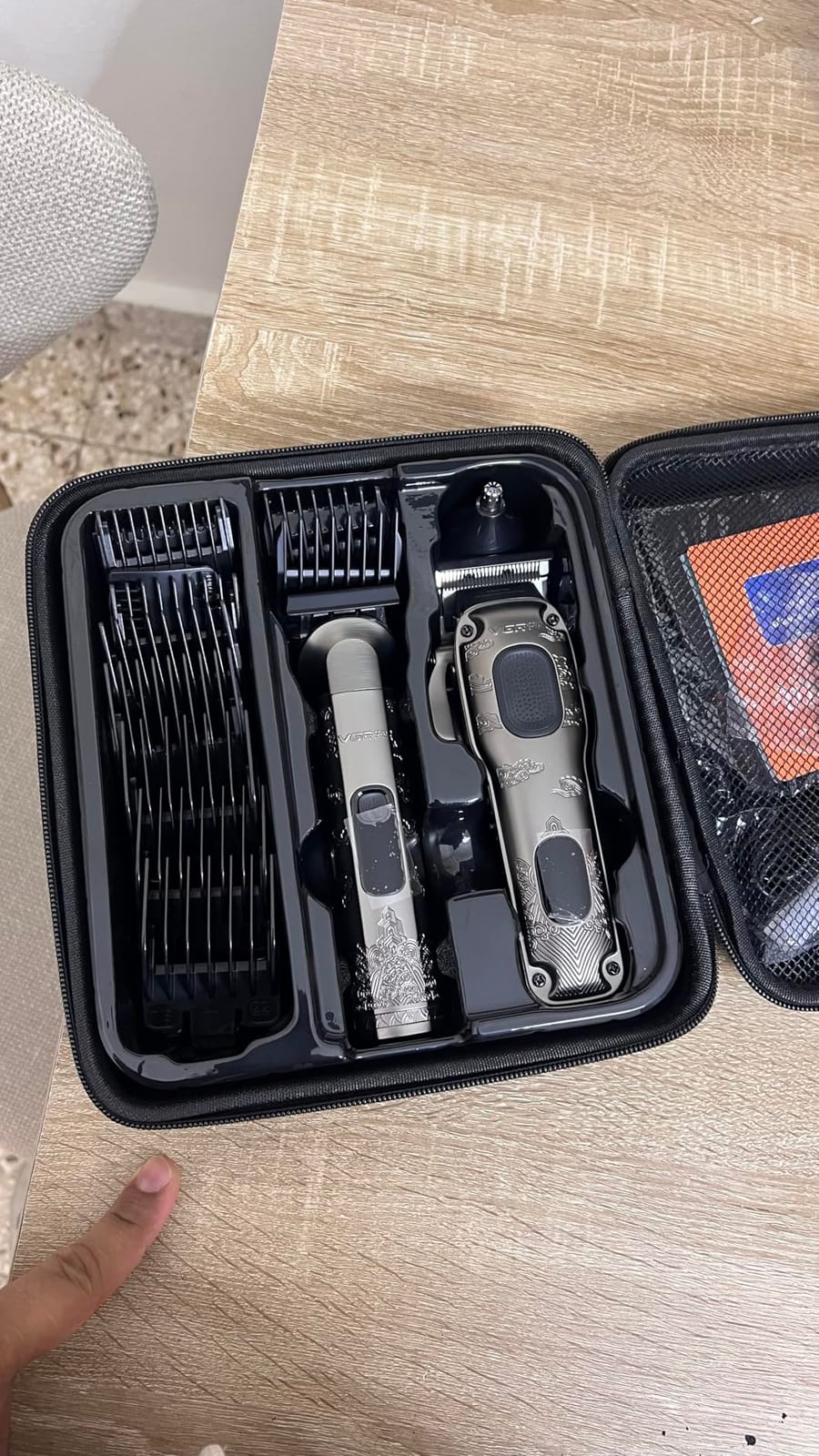 VGRPRO Hair Clippers for Men Professional, Cordless Clipper and Trimmer Set | 7000RPM Grooming Kit with EVA Case, LED display, 14 Guide Combs (including Right & Left Ear Taper Combs), Nose Trimmer Head customer photo 2
