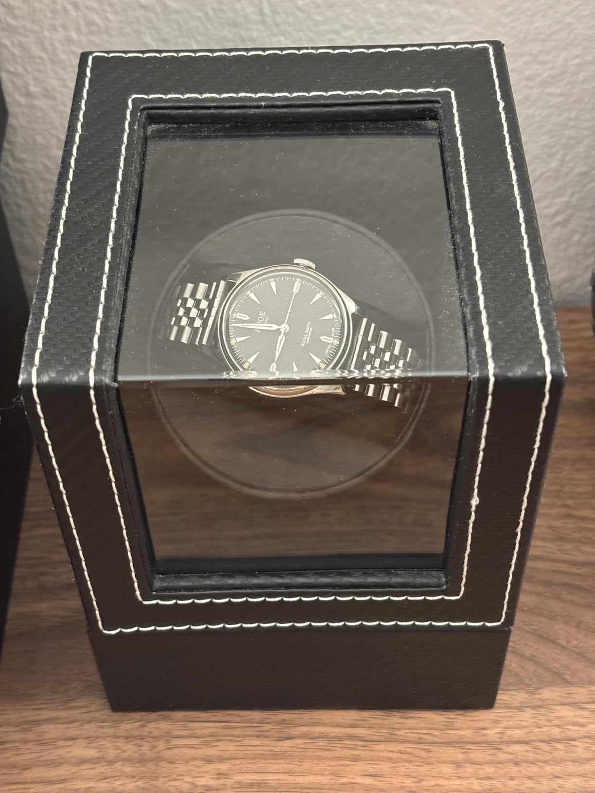 Watch Winder for Automatic Watches: Automatic Single Watch Winder Box customer photo 1