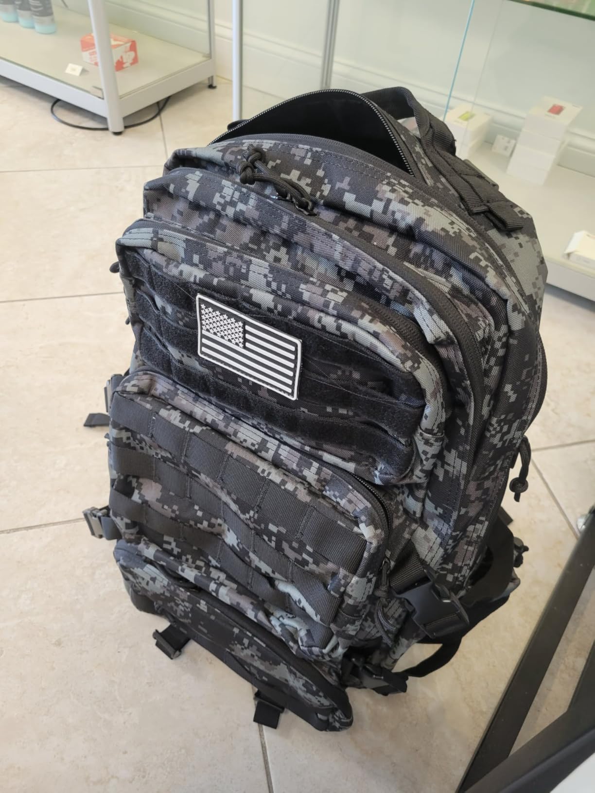 50L Military Tactical Backpack Large Day Backpack for Men Molle Army 3 Days Assault Pack Bug Out Bag Water Resistant and Heavy Duty Hiking Treeking Rucksack - Black customer photo 1