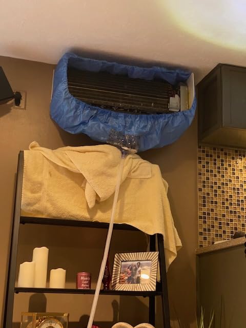 Mini Split Cleaning Kit - Reusable Waterproof Protection–Fits 27-35in Units customer photo 2
