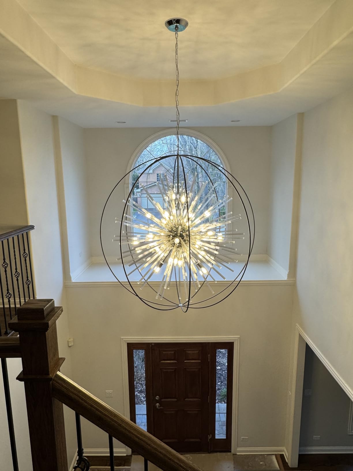 Vezzio Extra Large Black and Gold Chandeliers for High Ceiling Foyer customer photo 1