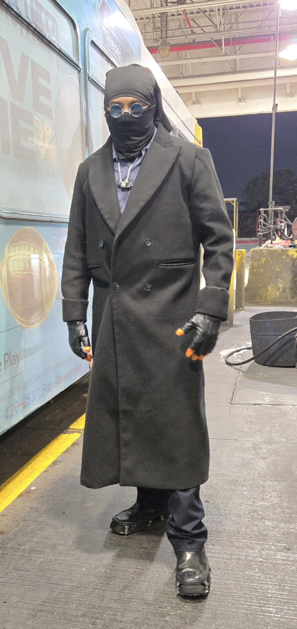 Runcati Mens Full Length Long Trench Coat Double Breasted Classic Overcoat customer photo 1
