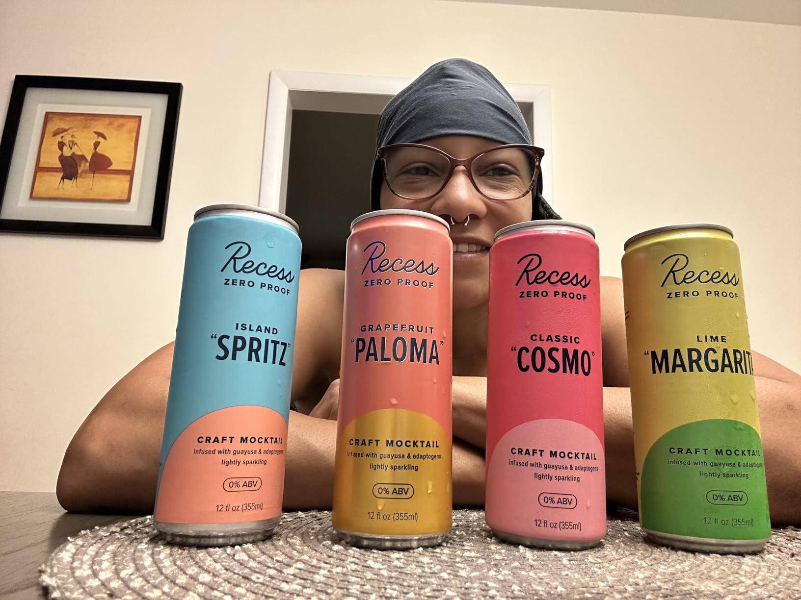 Recess Zero Proof Non-Alcoholic Mocktail Sampler, 12 Pack customer photo 1