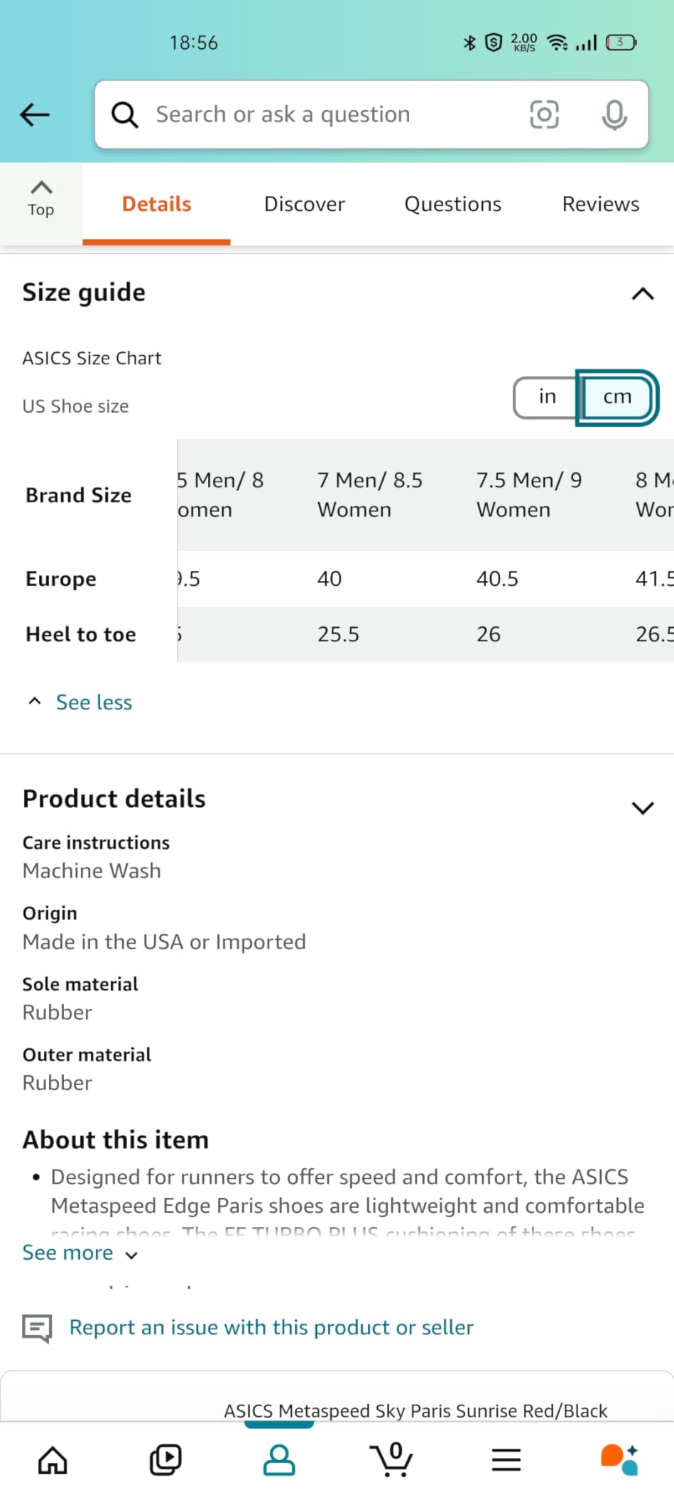 ASICS Unisex Adult METASPEED Edge Shoes customer photo 2