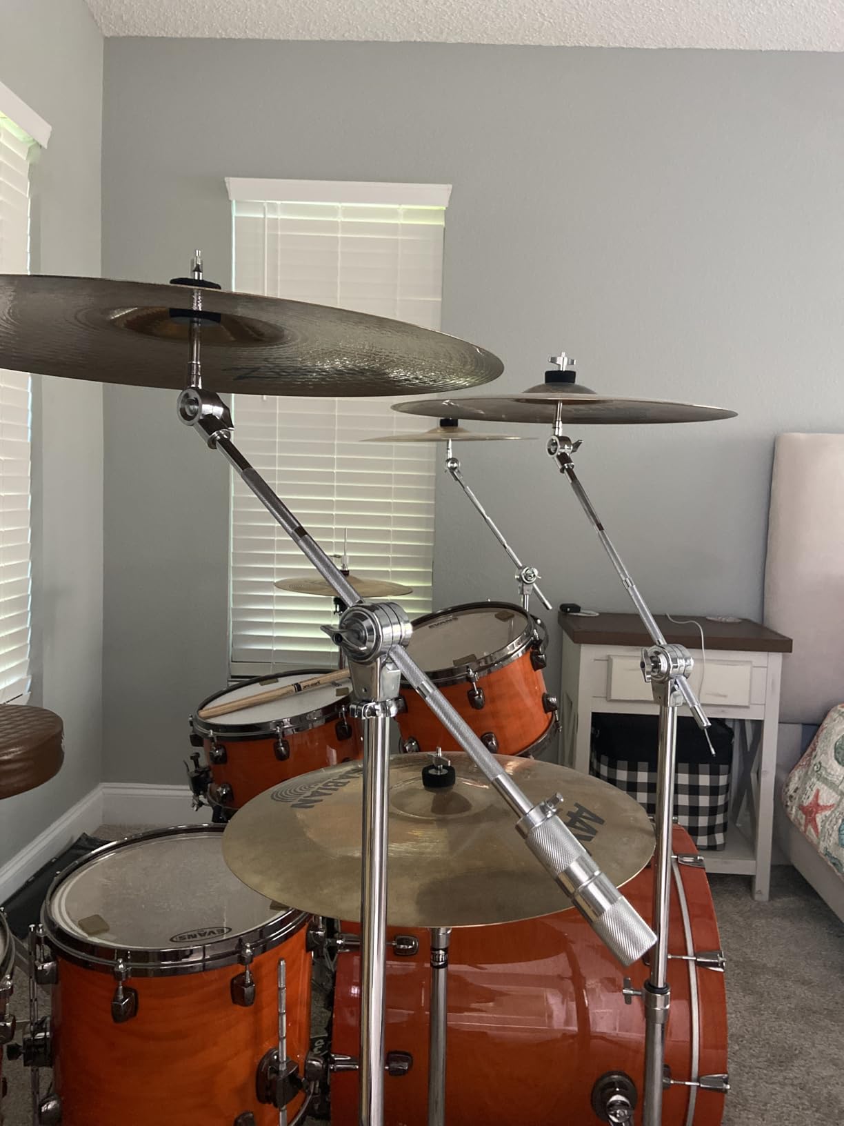 Boom Cymbal Stand for Mounting Crash, Ride, Splash Cymbals (2 Pack) customer photo 2