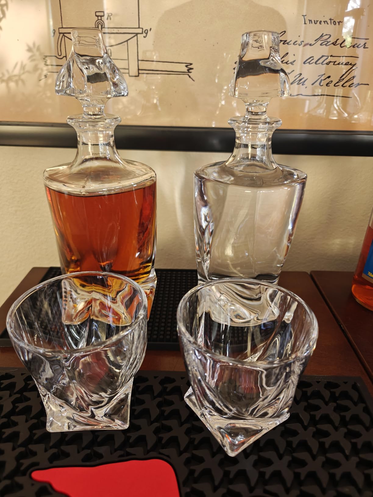 Square 25Oz Whiskey Liquor Decanter Set With 2 Glasses in Box customer photo 1