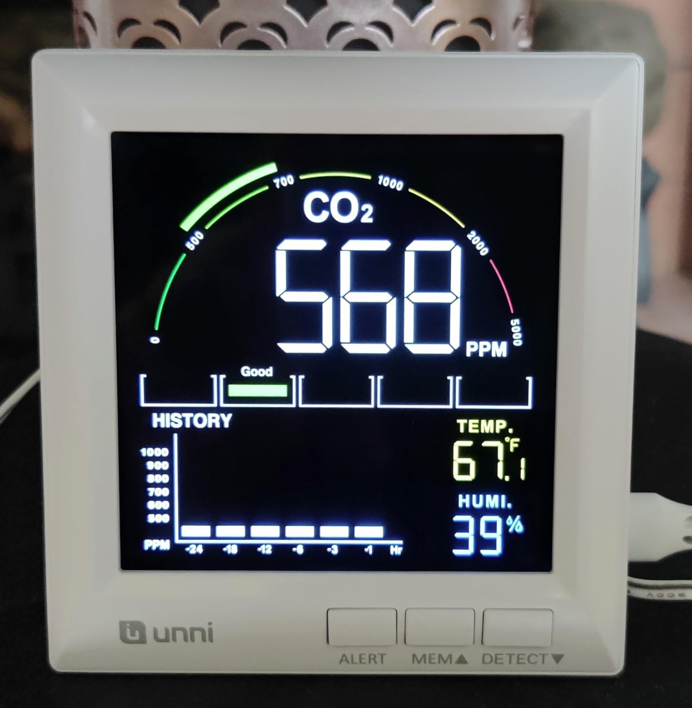 CO2 Monitor for Home CO2 Detector, Photoacoustic Sensor customer photo 2
