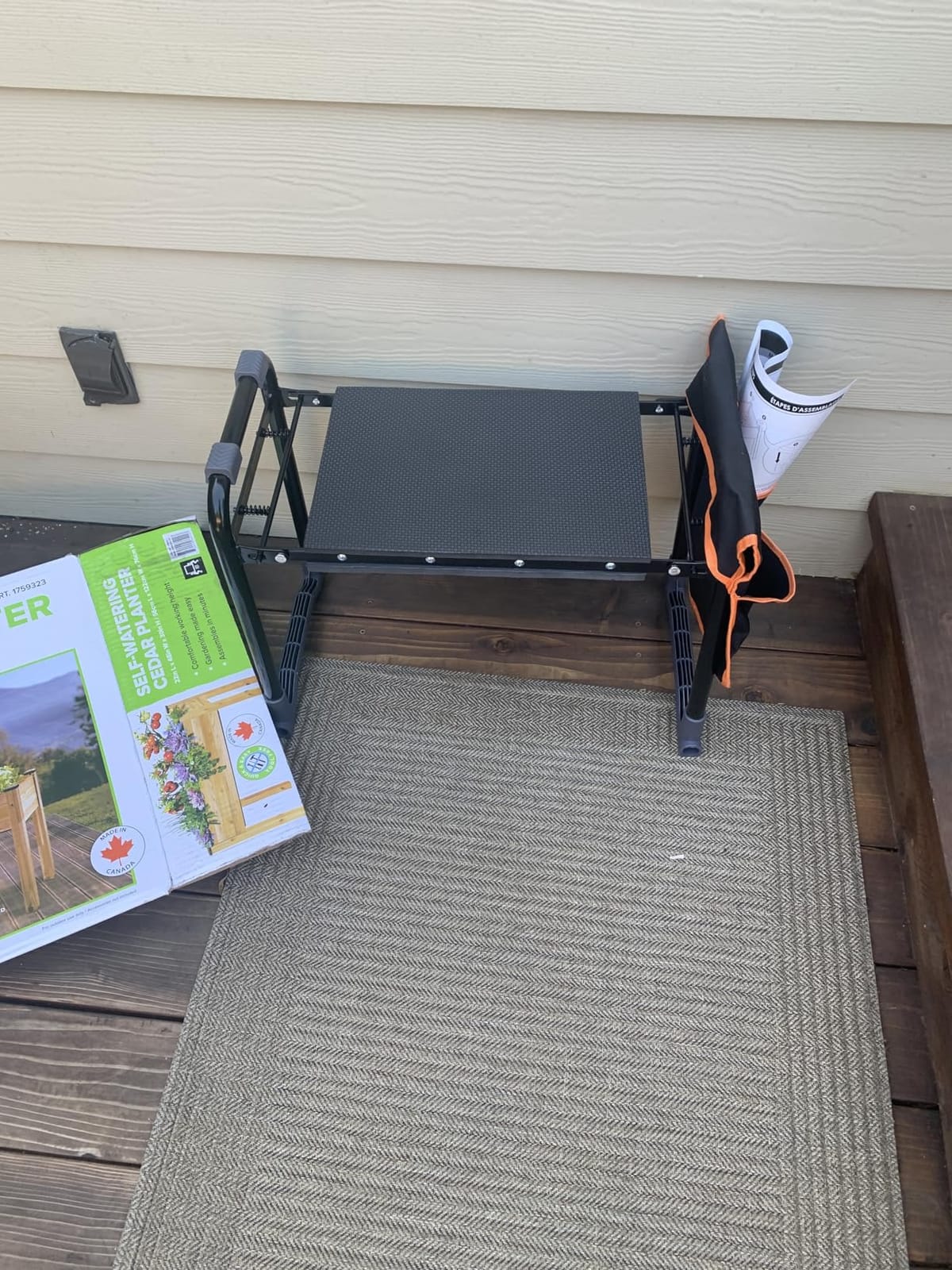 CZZXI Garden Kneeler and Seat, Wider and Thicker Kneeling Pad customer photo 2