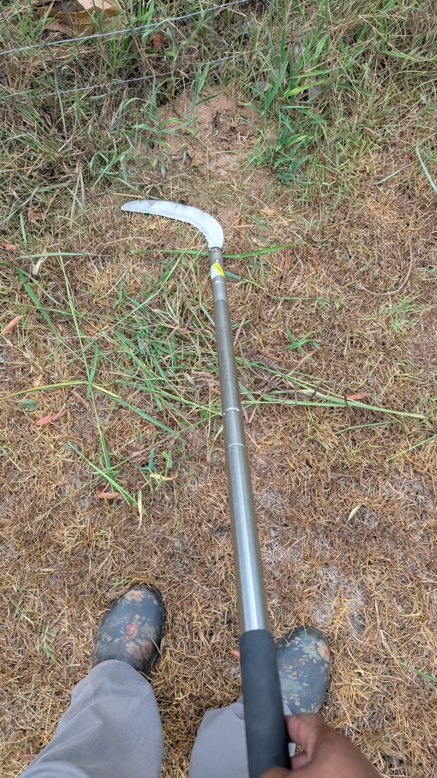 YEELOR Weeding Sickle, 51-Inch Adjustable Long Handle customer photo 1