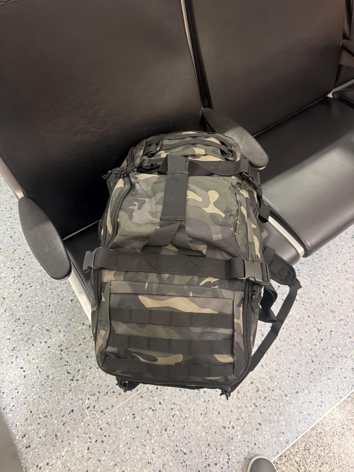Hannibal Tactical 65L Large Duffle Bag, 3-in-1 Tactical Backpack MOLLE Pack for Sports, Gym, Outdoor, Black customer photo 1