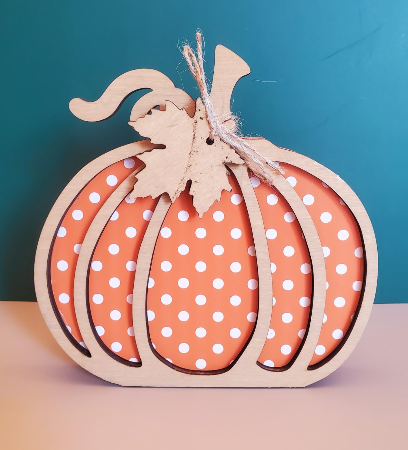 OLANRUN Fall Pumpkin Decor, Thanksgiving Fall Decorations for Home, Wooden Pumpkin Autumn Decor, 3 PCS Handmade Crafts, Thanksgiving Decorations for Indoor, Home Table Tiered Tray Mantel (4-8 Inch) customer photo 2