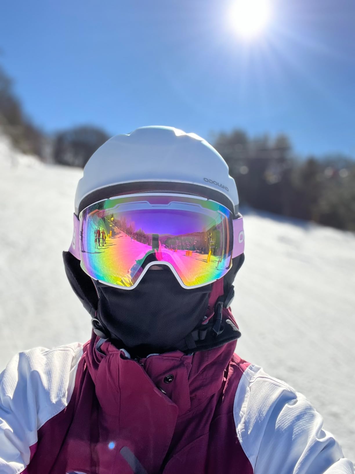 Odoland Ski Helmet, Snowboard Helmet with Ski Goggles for Adults and Youth, Audio Compatible, Shockproof, Windproof, Safety Snow Sports Helmet and Protective Glasses for Men Women customer photo 1