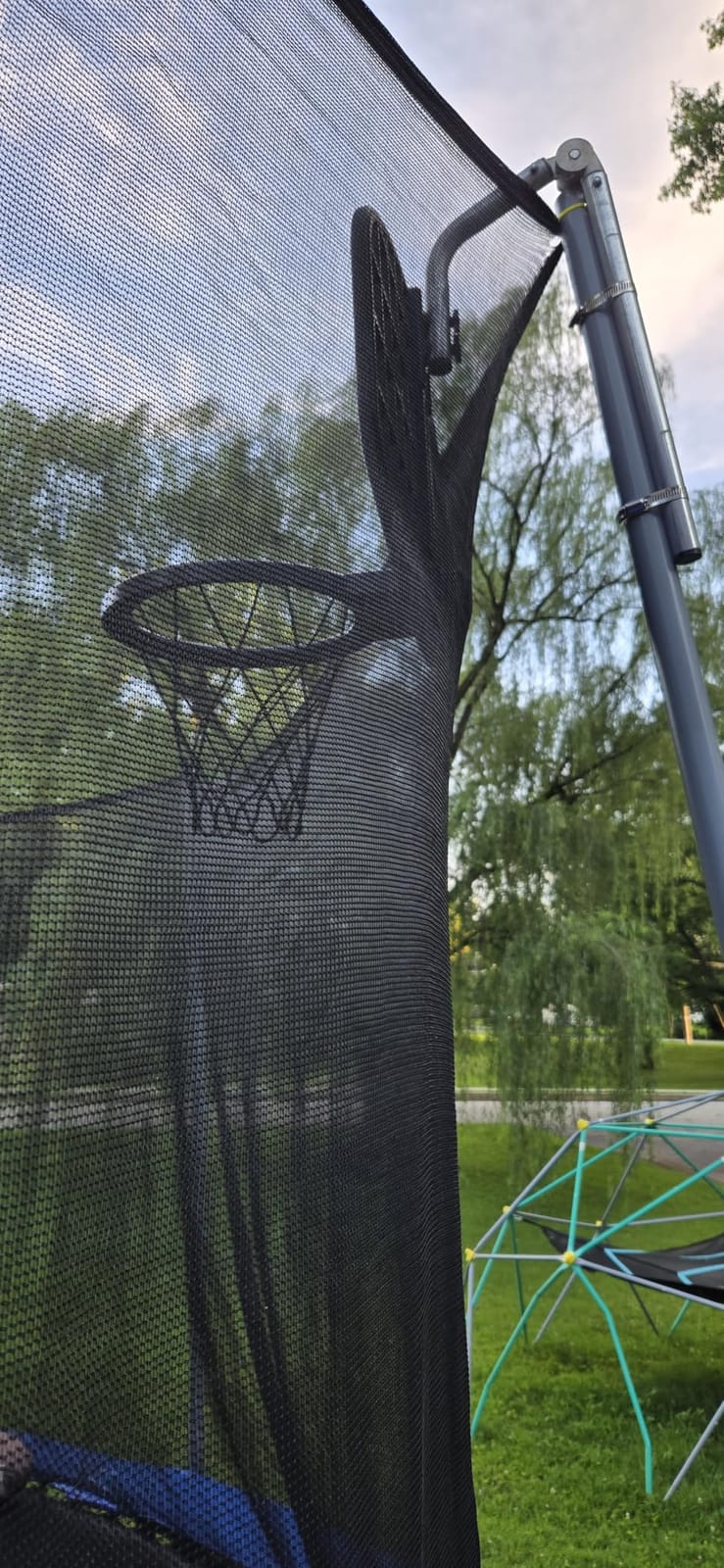 Trampoline Basketball Hoop, with Pump and Mini Balls, Trampoline Accessory customer photo 2