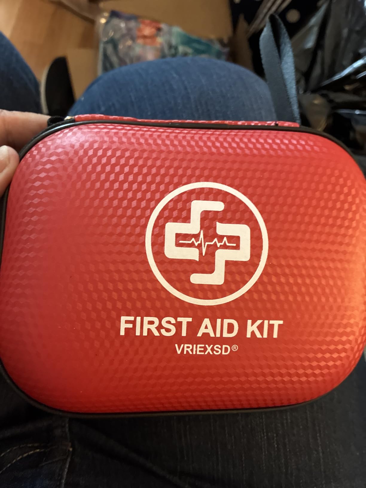 Mini First Aid Kit - 150 Piece Small Waterproof Hard Shell Medical Kit | Compact First Aid Kit with Comprehensive Supplies for Home, Car, Travel, Camping, Truck, Hiking, Sports, Office, Outdoor(Red) customer photo 2
