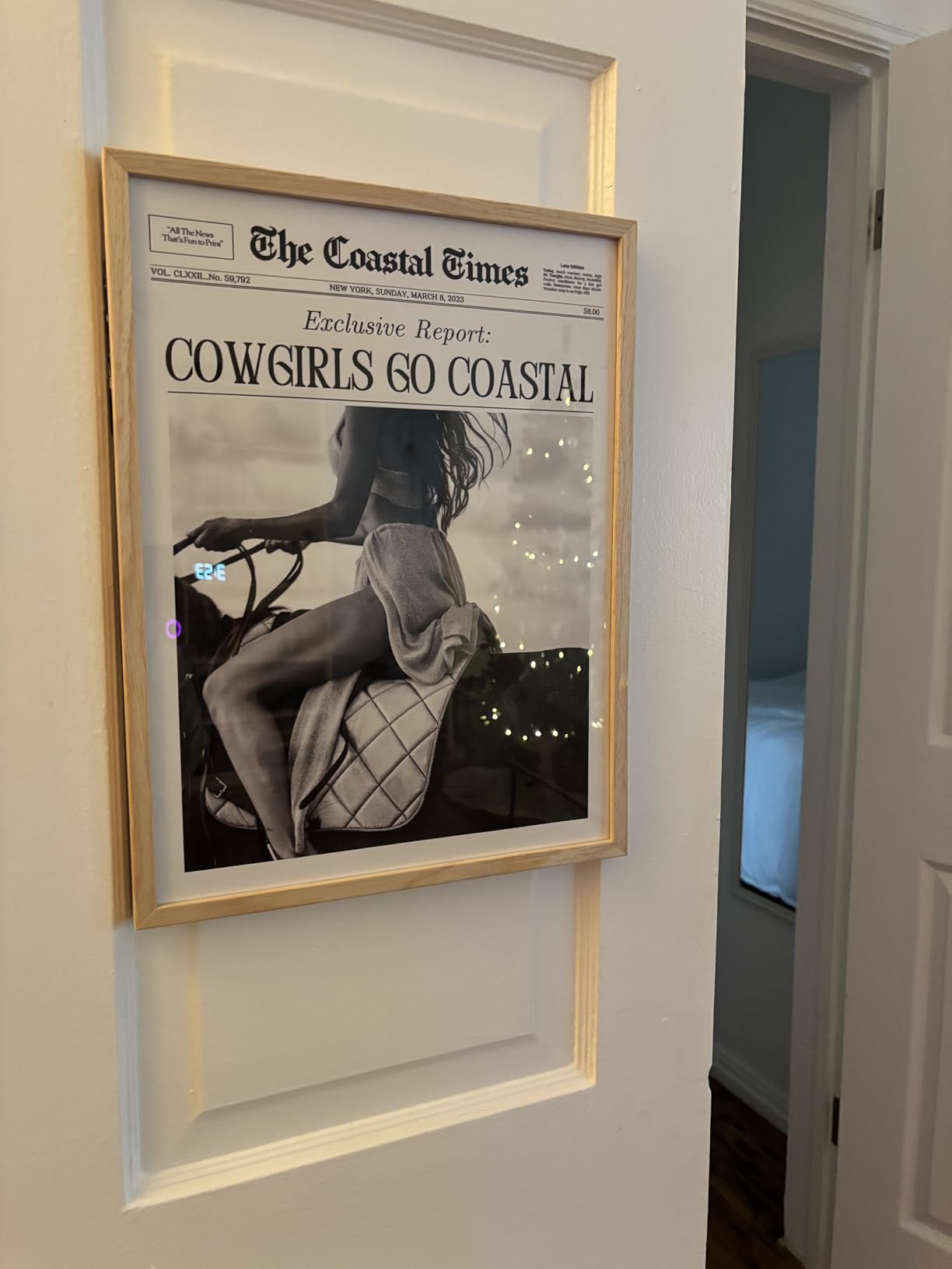 iHery 12x16in Audrey Hepburn Better Late Than Ugly Framed Bathroom Art customer photo 2