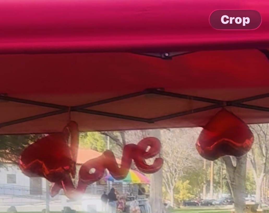 Red Valentines Day Decorations with Red Heart Balloons and Love Balloon, Fake Rose Petals for Wedding Decor, Anniversary Decorations Romantic with red Latex Balloons and Heart Hanging Decor customer photo 1