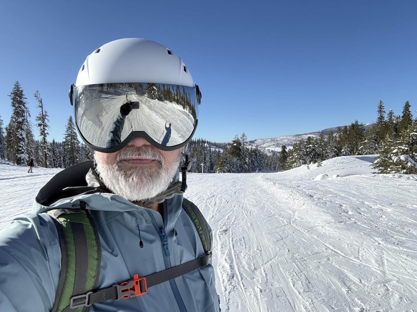 OutdoorMaster Ski Helmet with 2-in-1 Detachable Visor Goggles | ASTM Certified Impact Protection,14 Vents,Anti-fog Lens,For Ski Snowboarding,Men Women Youth customer photo 1
